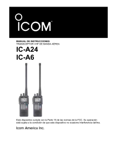 Manual español Icom A24 A6
