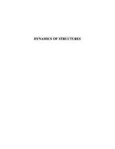 Dynamics Of Structures - libro