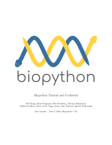 Documentacion Biopython