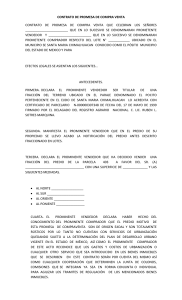 CONTRATO DE PROMESA DE COMPRA VENTA