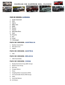 MARCAS DE CARROS DEL MUNDO