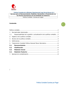 Politica contable   Cuentas  por Pagar VS3