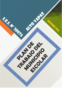 Plan de trabajo de Municipio Escolar - CAMINO A LA TRANSFORMACIÓN