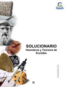 Solucionario Guía Homotecia y teorema de Euclides 2016