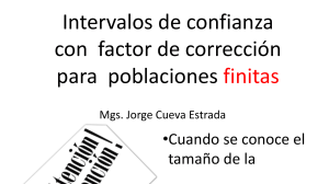 Factor de corrección para poblaciones finitas (1)
