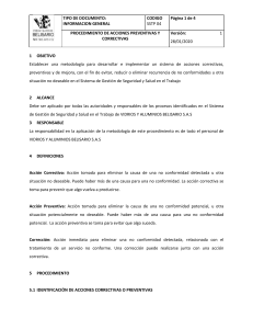 SSTP 04 PROCEDIMIENTO DE ACCIONES PREVENTIVAS Y CORRECTIVAS