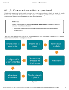 EN DONDE SE APLICA ELANALISIS DE OPERACIONES 6.2