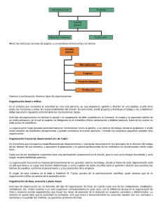 Tema 1.3. Clasificación y tipos de organigramas - Administración de empresas exportadoras - Instituto Consorcio Clavijero