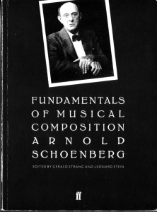 A.Schoenberg - Fundamentals of Musical Composition