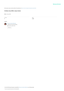 Como escribir una tesis (1)