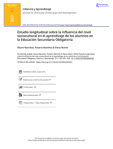 A longitudinal study on the influence of Compulsory Secondary Education students sociocultural level on learning
