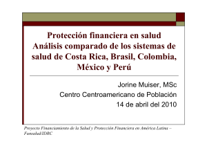 ANALISIS COMPARADO DE PROTECCION FINANCIERA EN SALUD (1)