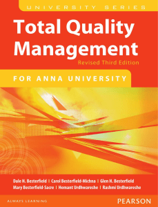 Total Quality Management by Dale H. Be