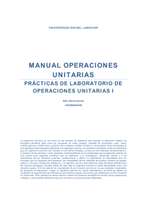 Manual de Operaciones Unitarias I - Laboratorio de Ingeniería Química