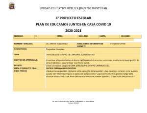 4° PROYECTO ESCOLAR LIC. XIMENA ZOZORANGA 4° EGB.