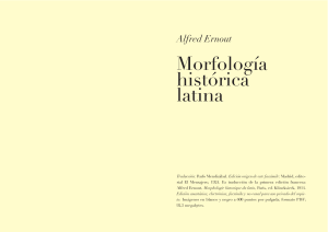 Morfología histórica del latín, Ernout
