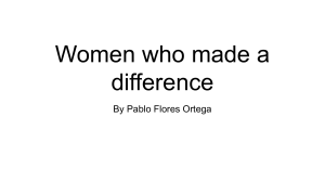 Women who made a difference