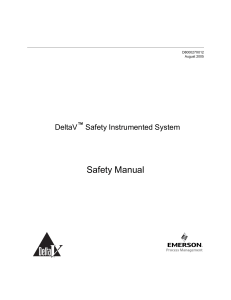 DeltaV SIS Safety Manual