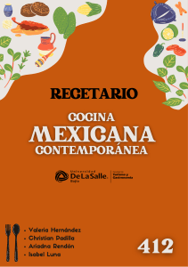 RECETARIO MEXICANA CONTEMPORANEA