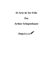 El arte de ser feliz-Schopenhauer Arthur