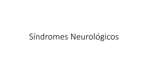 Síndromes neurologicos
