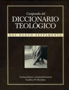 comprender la biblia compendio del diccionario th del nt