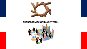 TRANSFORMACIÓN MAGISTERIAL