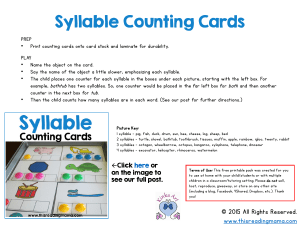 Syllable-Counting-Cards