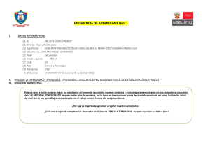 EXP APRENDIZAJE N° 01 EMOCIONES Y EVA DIAGNOSTICA INTEGRADO 2022 (1)