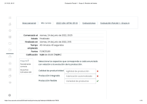 Evaluación Parcial 1 - Grupo A  Revisión del intento