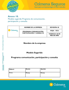 ANEXO 18. Procedimiento Comunicacion, participacion y consulta