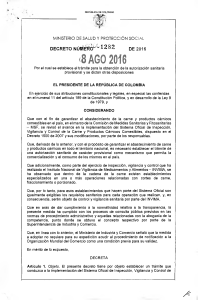 Decreto 1282 de 2016