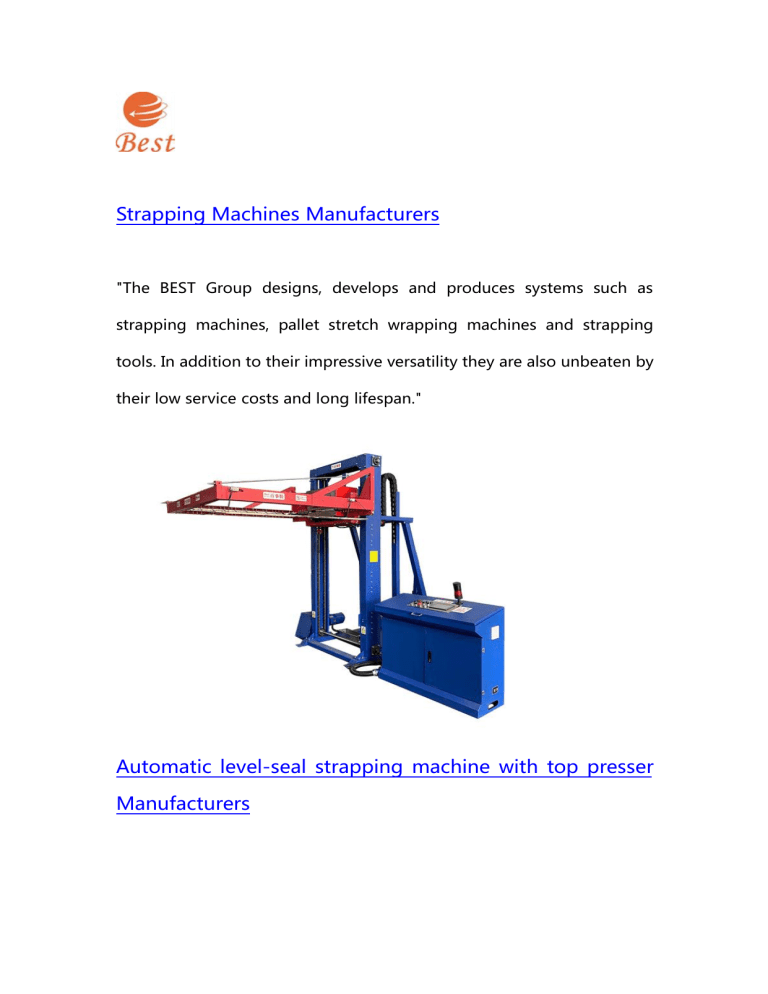 Strapping Machines Manufacturers