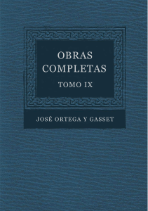 José Ortega y Gasset Obras Completas. Tomo IX