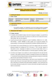 INFORME DE EVALUACIÓN ESTRUCTURAL Y PROPUESTA DEREHABILITACIÓN DE COLUMNA - CF CANTOGRANDE