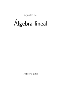 Apuntes de Álgebra Lineal II