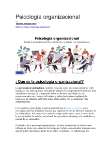 U4 Psicología organizacional