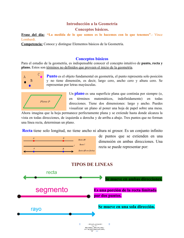 9) ELEMENTOS DE LA GEOMETYRIA