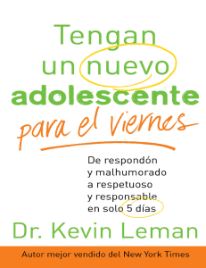 Tengan un nuevo adolescente par - Dr. Kevin Leman