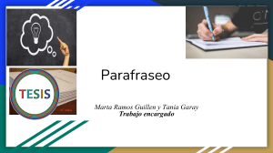 Parafraseo (1)