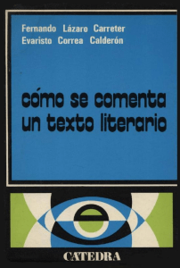 Cómo se comenta un texto literario by Lazaro Carreter, Fernando. Correa Calderon, Evaristo (z-lib.org) OCR