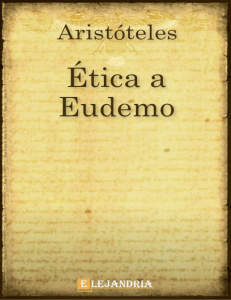Etica a Eudemo-Aristoteles