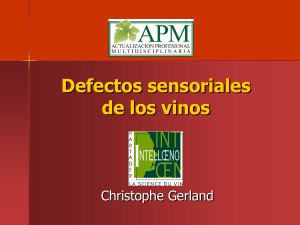 Defectos sensoriales de los vinos