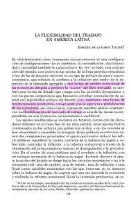 De la Garza Flexibilidad del trabajo