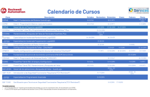 Rockwell Automation - Calendario de Cursos - Octubre 2022 - Marzo 2023