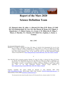 Mars2020 SDT Report Finalv6