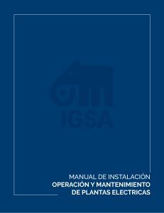Manual de Instalación Operación y Mantenimiento