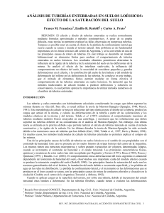 ANÁLISIS DE TUBERÍAS ENTERRADAS EN SUELOS LOÉSSICOS