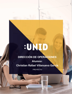 Proyecto - Villanueva Garcia Christian Rafael Direccion de operaciones