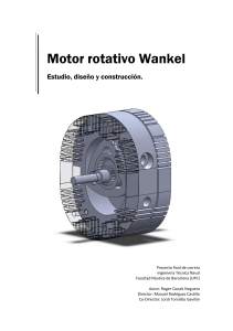 Motor rotativo Wankel, estudio, diseño y construccion
